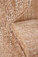 Трапезен стол с въртяща се функция  канела, дамаска