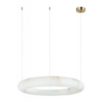 Дизайнерски пендел от естествен алабастър размер 2