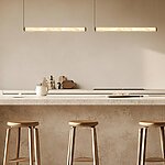 Дизайнерска висяща лампа с естествен алабастър-интериор