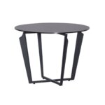 Холна маса с керамичен плот и метална основа-размер 2