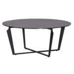 Холна маса с керамичен плот и метална основа-размер 3