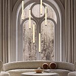 Луксозна висяща LED лампа интериор