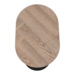 Помощна маса с метална основа и плот в цвят дъб сонома детайли, плот