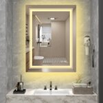 Правоъгълно стенно огледало за баня - интериор