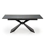 Разтегателна трапезна маса с плот имитиращ мрамор - нормално положение