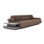 Триместен диван с масичка и подлакътник странично