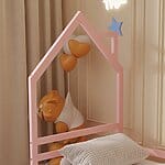 Ниско детско легло-розов, детайли