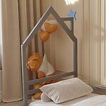 Ниско детско легло сив, детайли