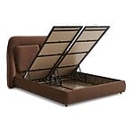 Тапицирано легло с мека табла и място за съхранение-детайли, ракла