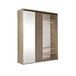 Двукрилен гардероб с огледало серия Cali -размер 1, детайли