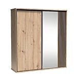 Двукрилен гардероб с огледало серия Cali -размер 2