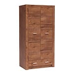 Двукрилен гардероб серия Индианаполис-вариант 3, светла пепел