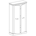 Двукрилен гардероб серия Антика-детайли