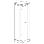 Еднокрилен гардероб серия Антика-детайли