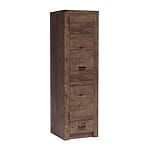 Еднокрилен гардероб серия Индианаполис-вариант 3, тъмна пепел