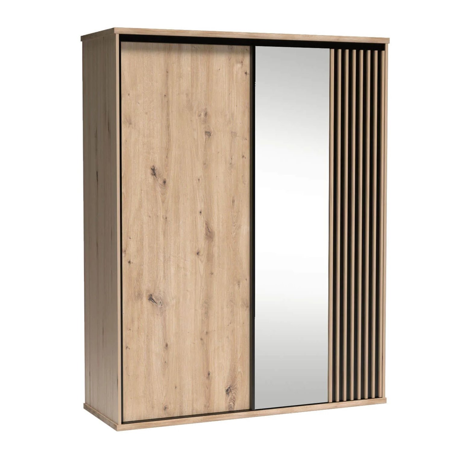 Двукрилен гардероб с огледало серия Кали - размер 1 Двукрилен гардероб с огледало серия Кали - размер 1