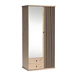 Гардероб с огледало врати и чекмеджета серия Кали - размер 1