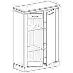 Ниска витрина серия Antica-детайли