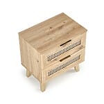 Нощно шкафче в цвят дъб артисан - отгоре