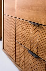 Скрин с три чекмеджета серия Фонти - детайл