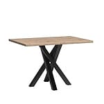 Трапезна маса с крака в черно серия Кали-размер 1