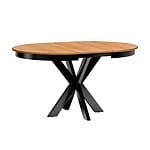 Трапезна маса с кръгъл плот серия Фонти - разтегната