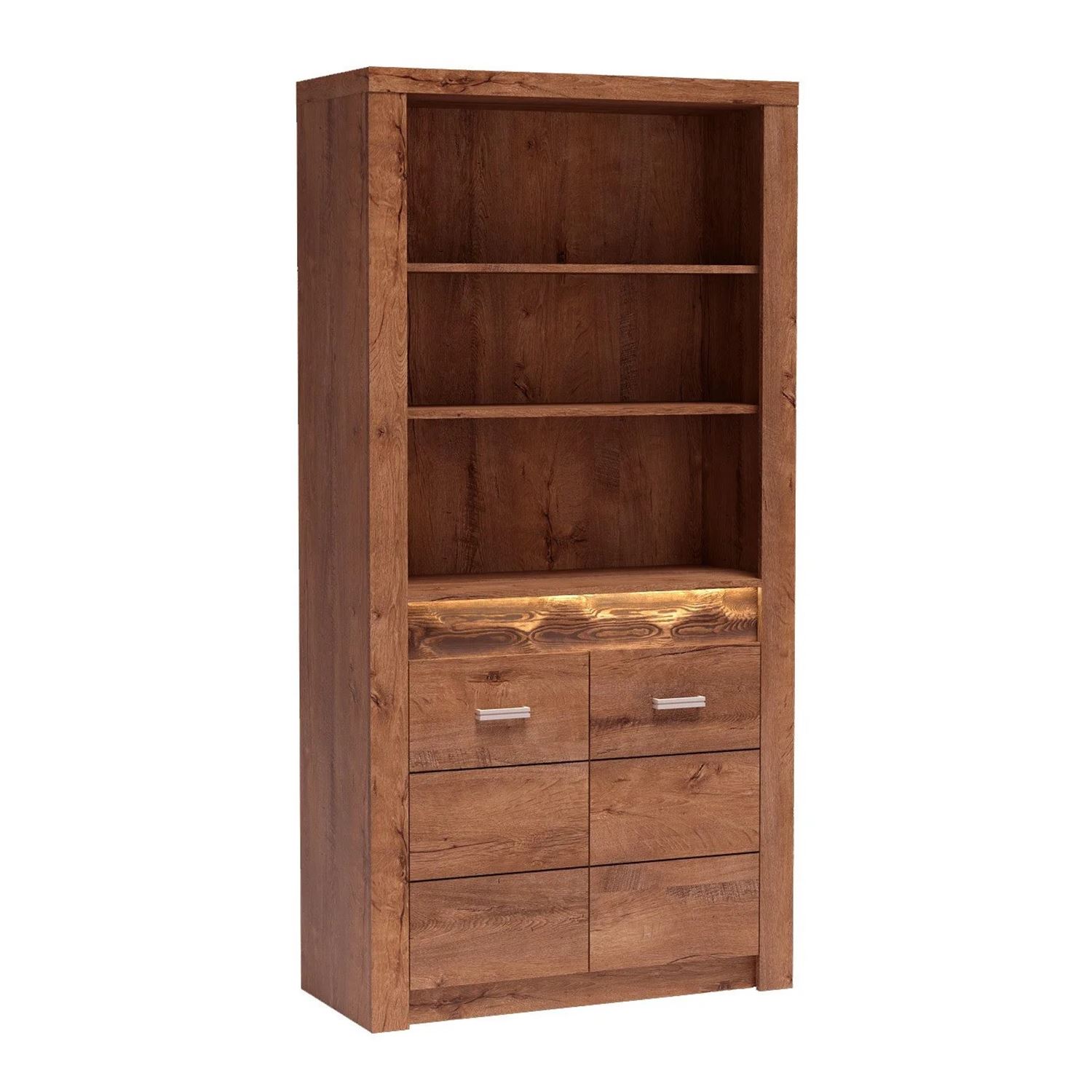 Етажерка серия Индианаполис-вариант 2, светла пепел Етажерка серия Индианаполис-вариант 2, светла пепел