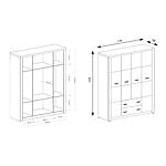 Гардероб с четири врати серия Индианаполис - схема