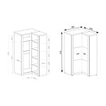 Гардероб с две крила серия Индианаполис - схема