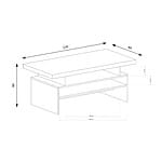 Холна маса с два рафта серия Индианаполис - схема