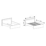 Легло с дървена табла серия Индианаполис - схема