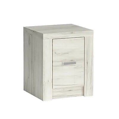 Нощно шкафче Индианаполис-вариант 1, бял крафт