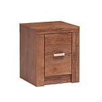 Нощно шкафче с вратичка серия Индианаполис-вариант 2, светла пепел