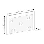 Огледало с дървена рамка серия Индианаполис - схема