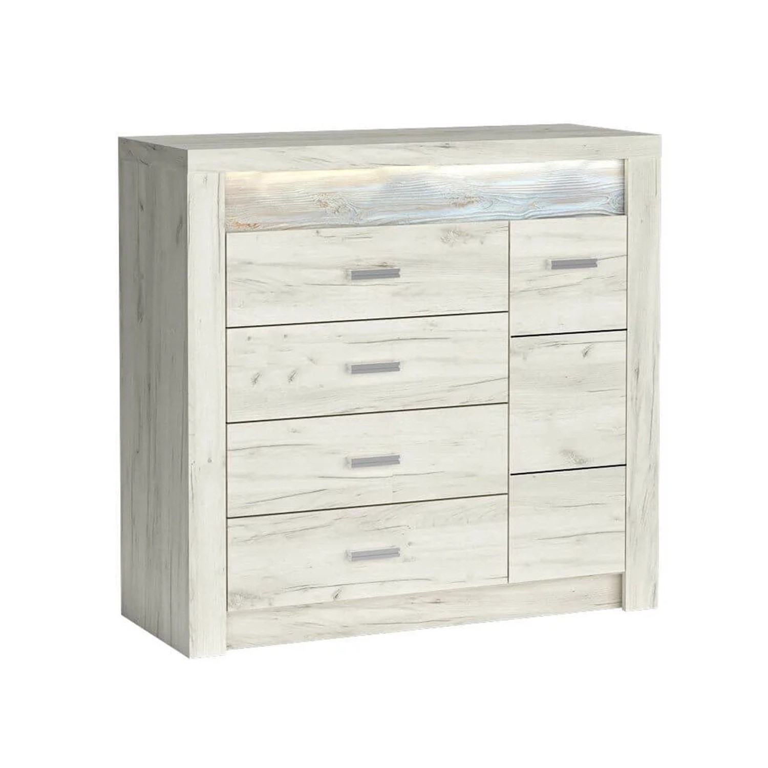 Скрин Индианаполис-вариант 1, бял крафт Скрин Индианаполис-вариант 1, бял крафт