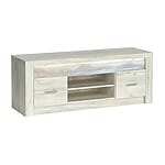 ТВ шкаф с място за съхранение Индианаполис-вариант 1, бял крафт