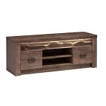 ТВ шкаф с два рафта и два странични шкафа Индианаполис-вариант 3, тъмна пепел