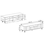 ТВ шкаф с място за съхранение серия Navado - схема