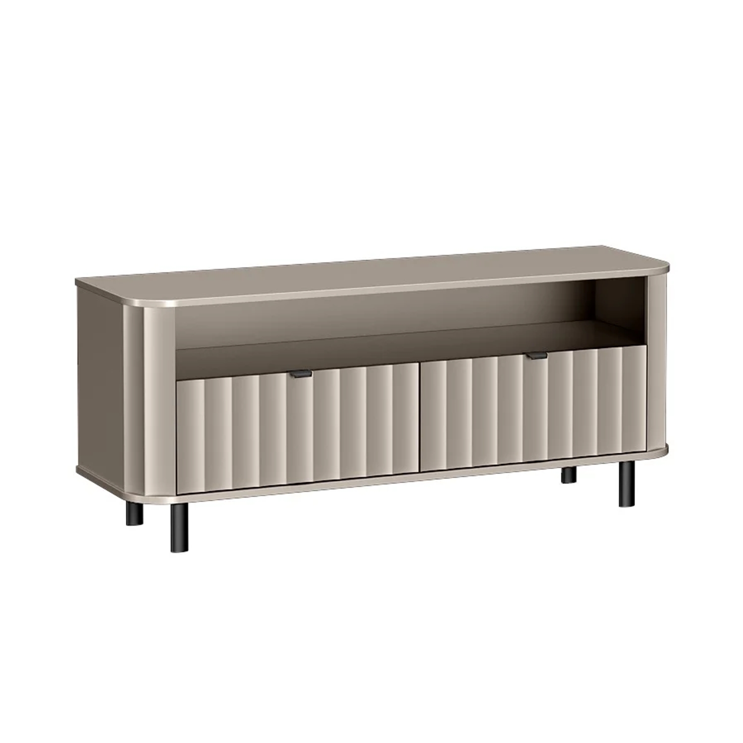 ТВ шкаф с рафт и две вратички серия Novado - сив ТВ шкаф с рафт и две вратички серия Novado - сив