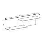 Рафт с две полици серия Livinio - схема