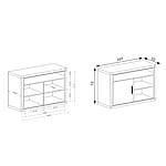 Висок ТВ шкаф серия Dallas - схема