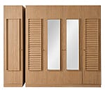 Четирикрилен гардероб с огледала Helen