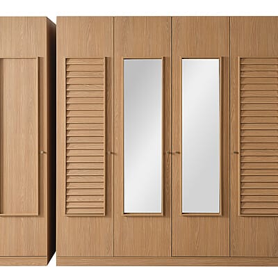 Четирикрилен гардероб с огледала Helen