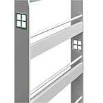 Детска етажерка за книги и играчки - детайл