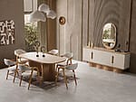Дизайнерски трапезен комплект с 6 стола Lizbon