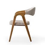 Дизайнерски трапезен стол Lizbon - снимка отстрани