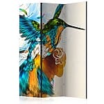 Двулицев параван с цветна птица и музикални мотиви-вариант 1