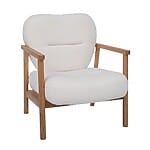 Дървено кресло с текстилна дамаска