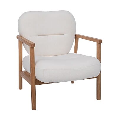 Дървено кресло с текстилна дамаска