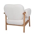 Дървено кресло с текстилна дамаска-гръб